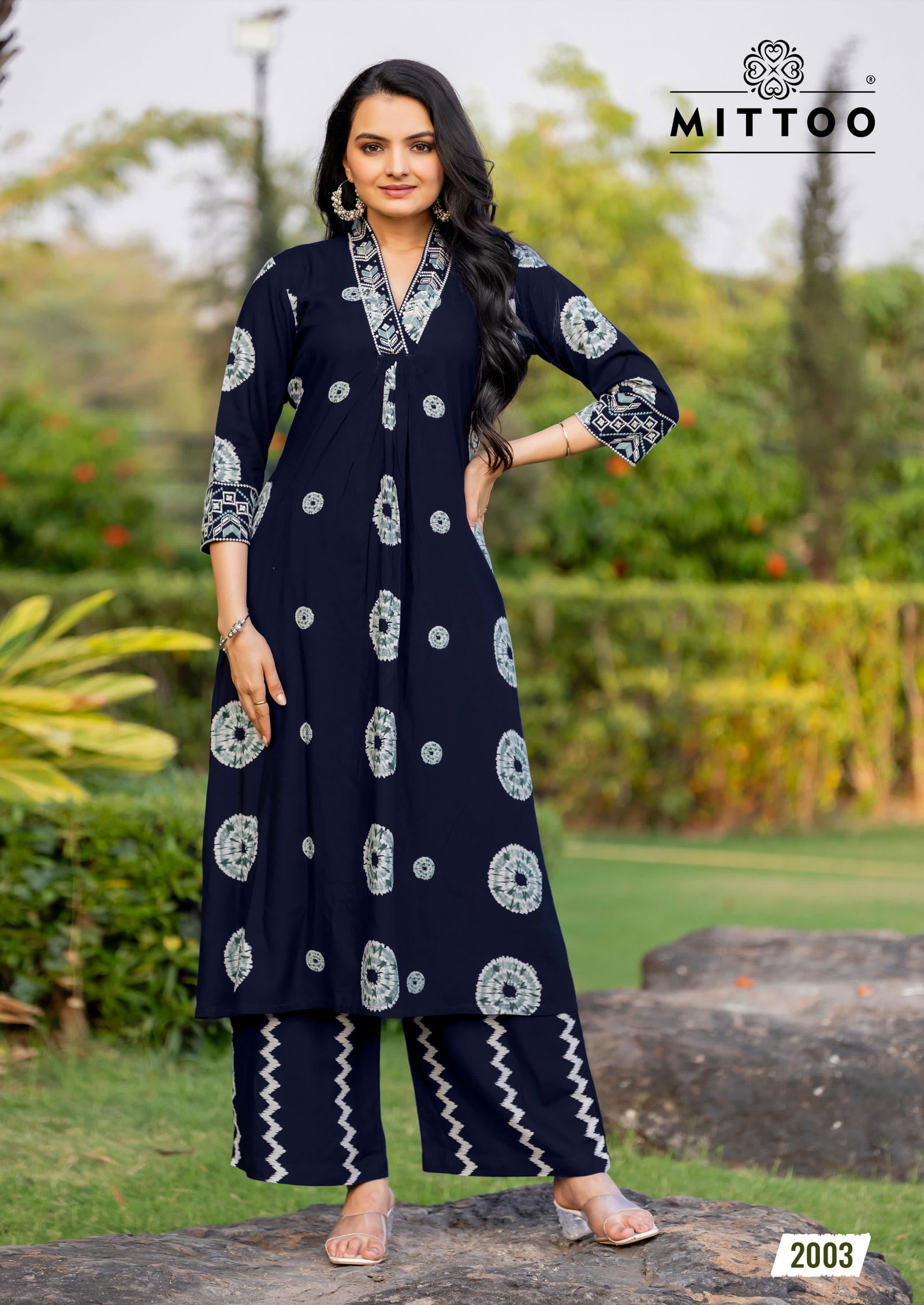 Vitara By Mittoo Rayon Printed Wholesale Kurti With Bottom Suppliers In Mumbai